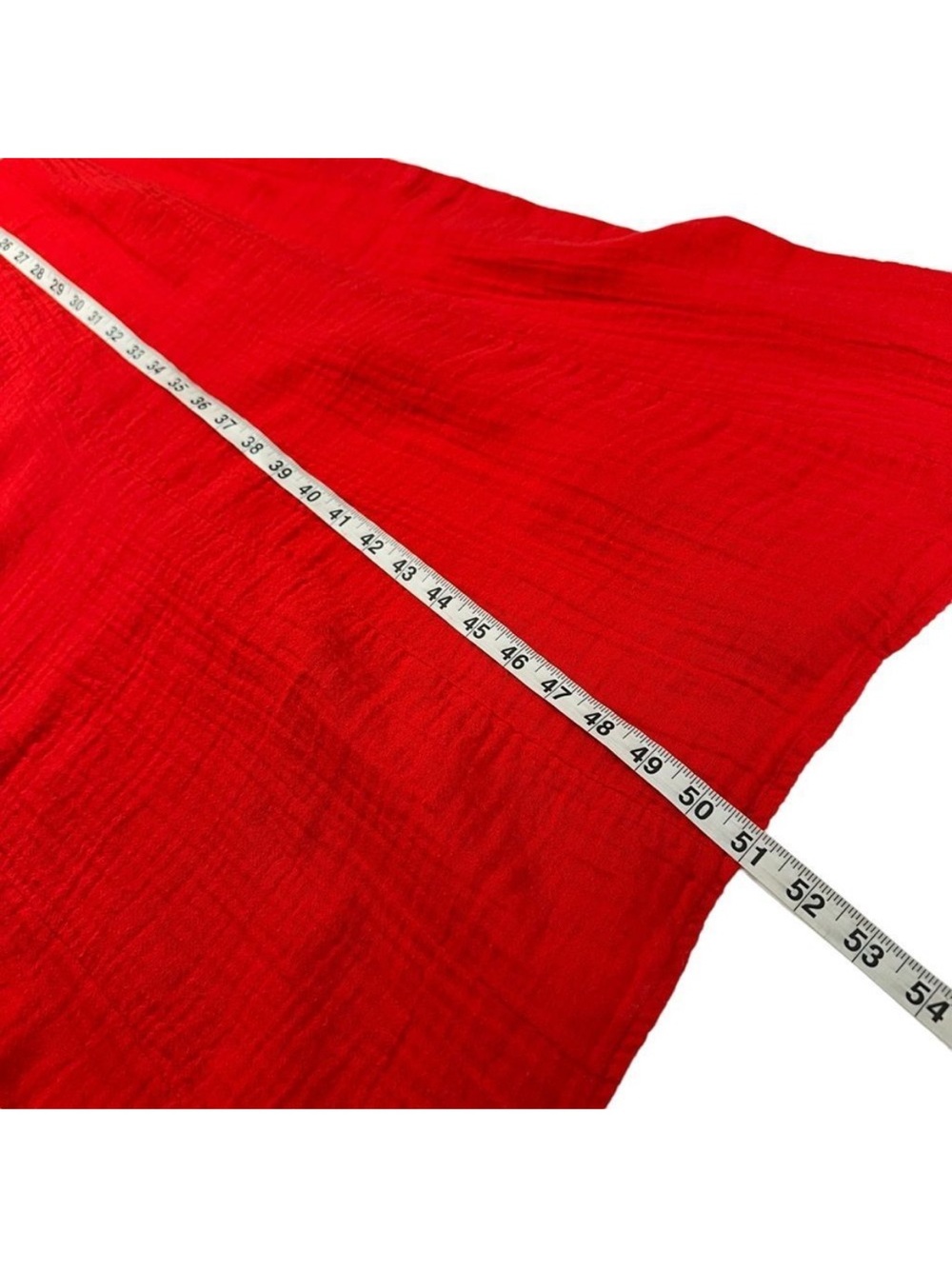 Mara Hoffman Swim Red Organic Cotton Gauzy Belted Cover Up Dress, XL - Picture 4 of 10